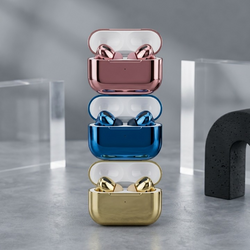 Premium AirPod Pro 2 Glossy Edition - Stylish Shining Wireless Earbuds with High-Fidelity Sound - Without Box - Random Color