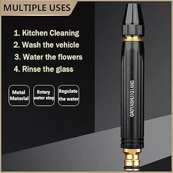 High Pressure Adjustable Nozzle Water Spray Gun | Versatile Tool For Garden & Cleaning