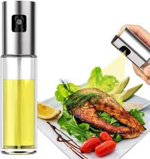 Oil Spray Bottle / 100ml Glass Oil Sprayer For Kitchen Use / Cooking, BBQ, Baking, Frying, Salad Dressing Oil Spray Bottle  (Random color)
