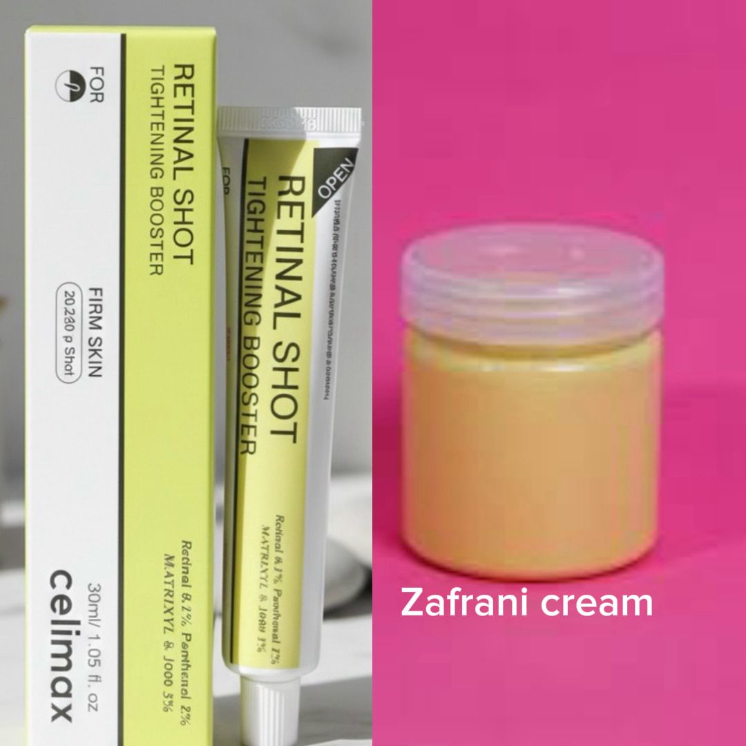 Deal Pack – 15ml Retinal Serum for Firm & Smooth Skin + Zafrani Whitening Cream 200g | Brightening & Dark Spot Reduction Formula