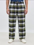 Men Casual Wear Cotton Drawer Trouser Checked Style Comfortable Soft Fabric Elastic Waist Daily Wear