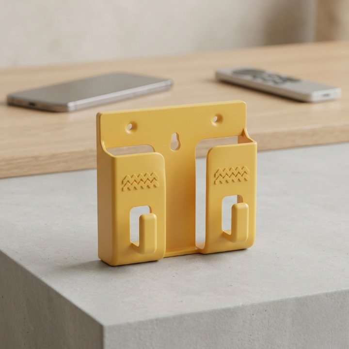 Pack of 10 Wall Mounted Universal Mobile Phone Holders – Space-Saving Charging Stand & Remote Organizer (Random Colors)