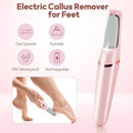 WEIMEI Electronic Pedicure Tool – Rechargeable Electric Foot File Callus Remover with Dual Speed & 2 Replacement Roller Heads