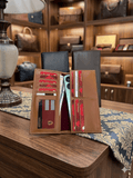 Premium Genuine Leather Long Wallet For Men & Women – 12 Card Slots | Mobile Pocket | Stylish Long Purse